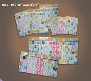 Scrapbook Chipboard Alphabet (SJ09001-C)