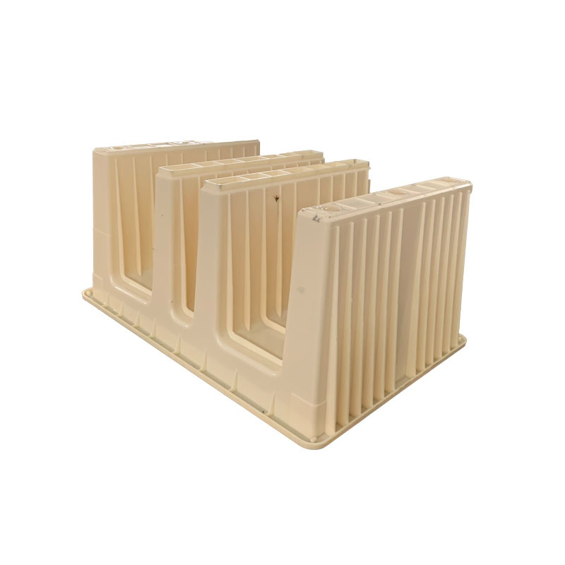 Durable Plastic Three-Slot Cable Trough Mold for Efficient Wiring