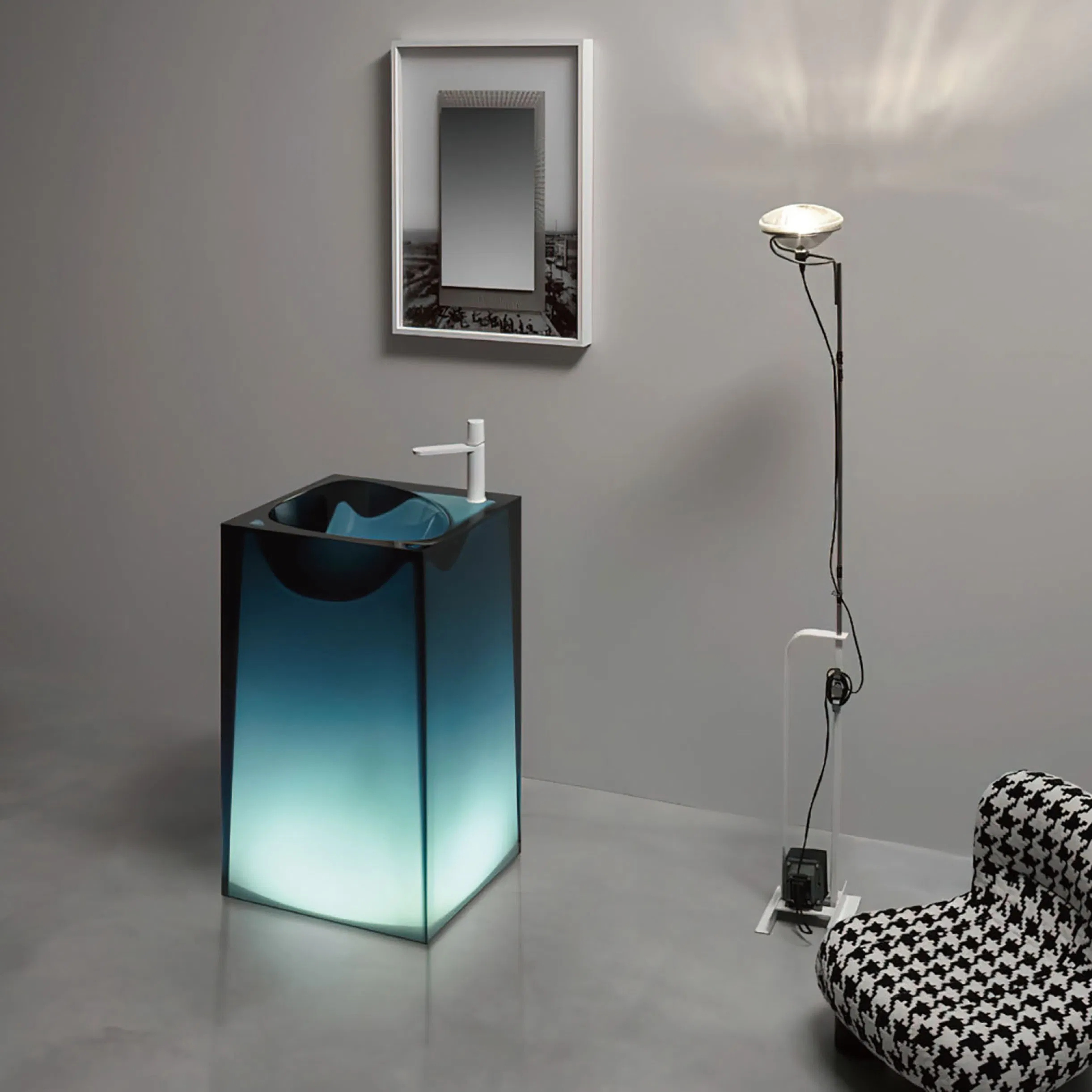 Раковина из искусственного камня с сушилкой