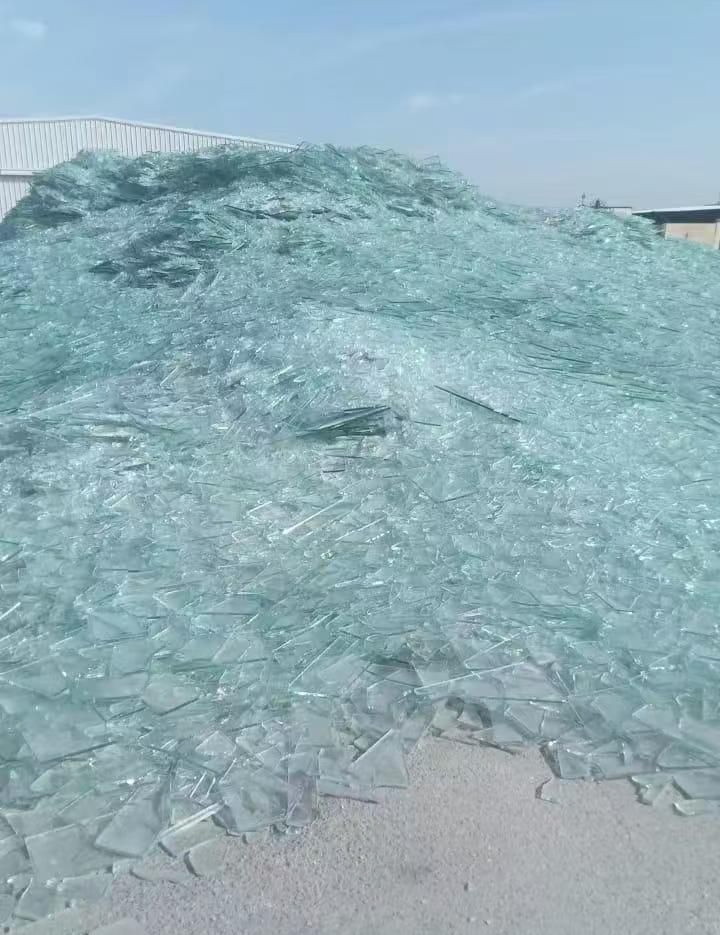 Clean Transparent Broken Glass Cullet, White Float Glass Used Directly Without Further Processing