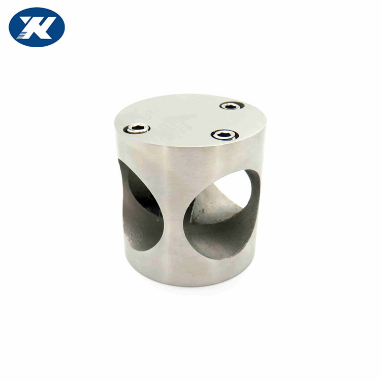 Public Toilet Shower Room Partition Fittings Stainless Steel Casting Pipe Fixing Clip Union Tee