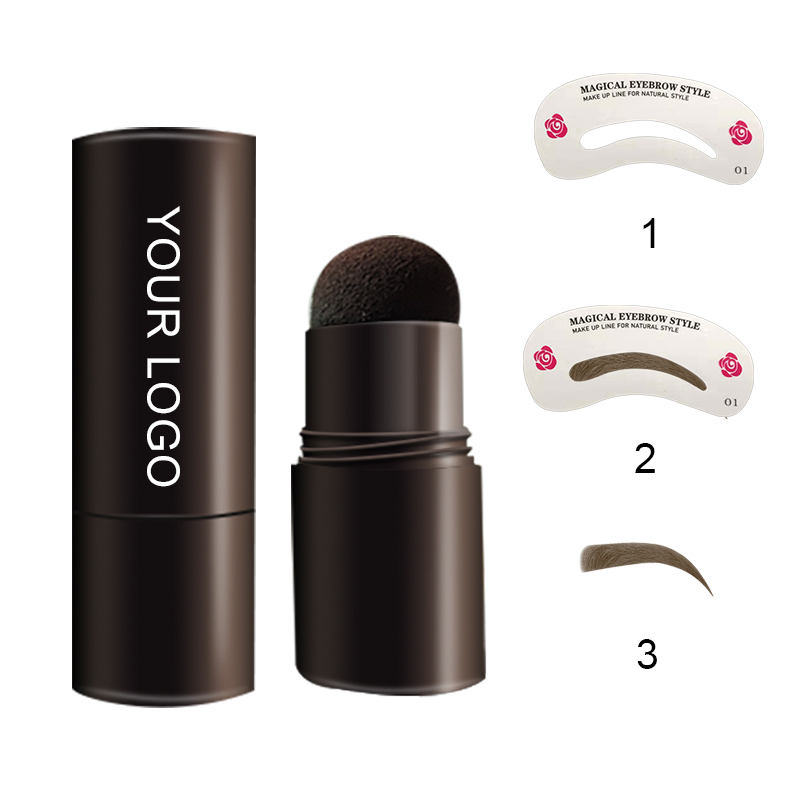 Custom Logo Eye Brow Beauty Cosmetics Eyebrow Powder with Brush