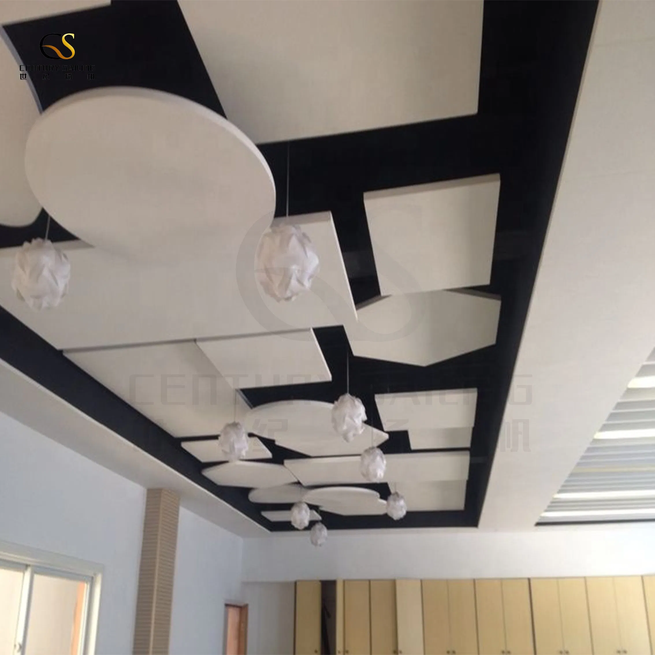 Glass Fiber Acoustic Cloud Suspended Ceiling Tiles Panels Fiberglass with Acoustical Panels