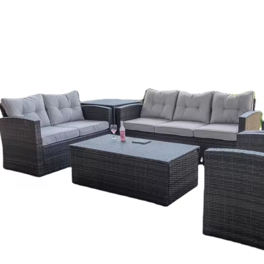 Садовая мебель обеденная ротанг плетеная столы стулья патио