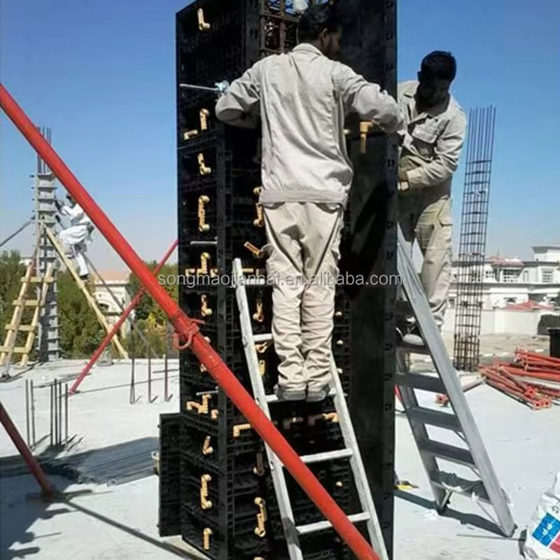 Songmao Reuse 100 Times PVC 3ply Yellow Plywood ABS PP Plastic Formwork