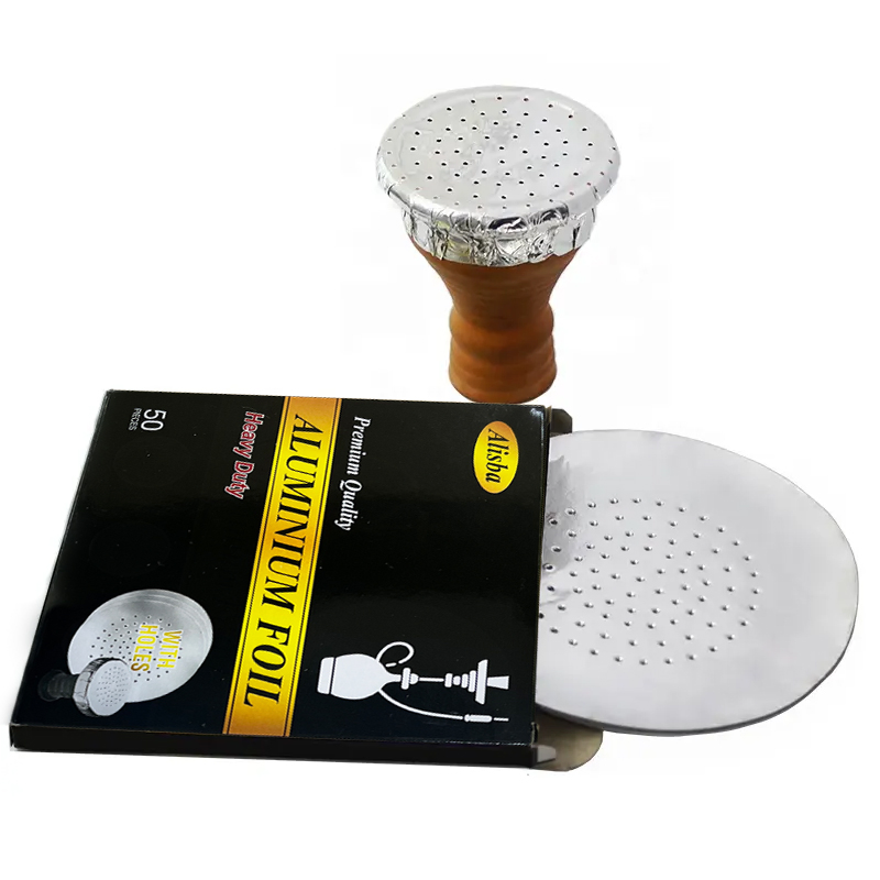 Pre Cut Shisha Hookah Accessories Hookah Tin Foil Aluminum Sheet for Smoking