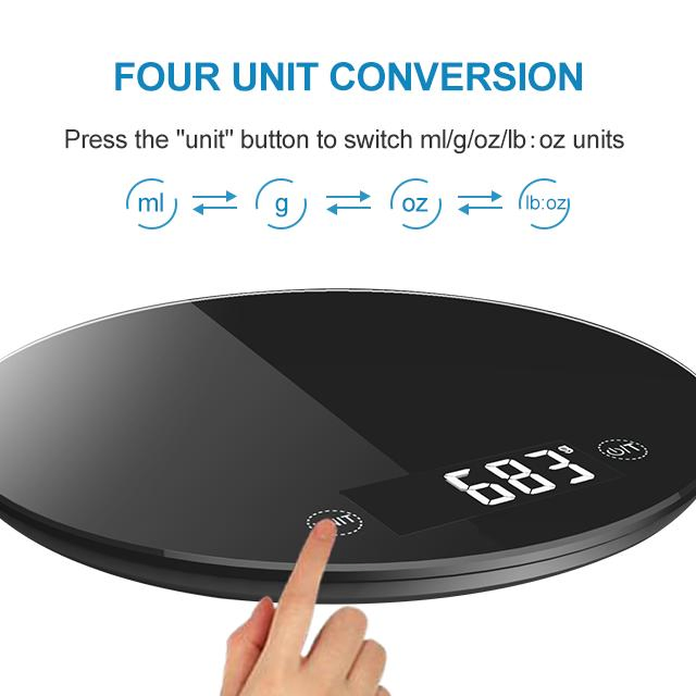 Кухонные весы Hession SF-400, 10 кг, черные