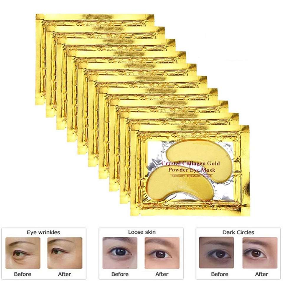Wholesale OEM/ODM 24K Eye Plaster Golden Crystal Collagen Eye Patch
