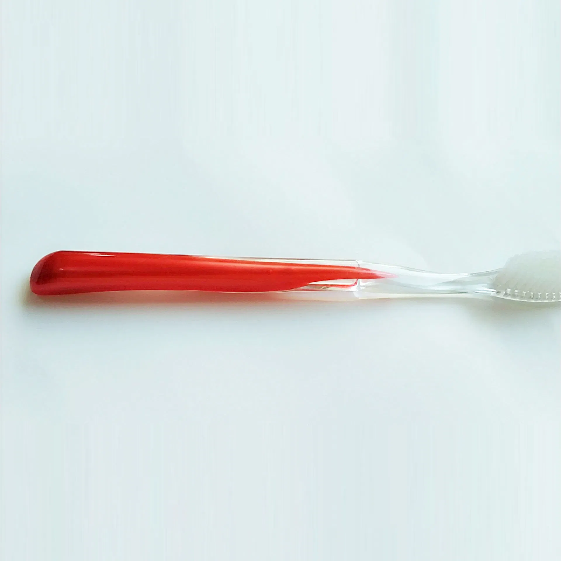 Home Daily Use PP Handle Nylon Hard Bristles Adult Toothbrush