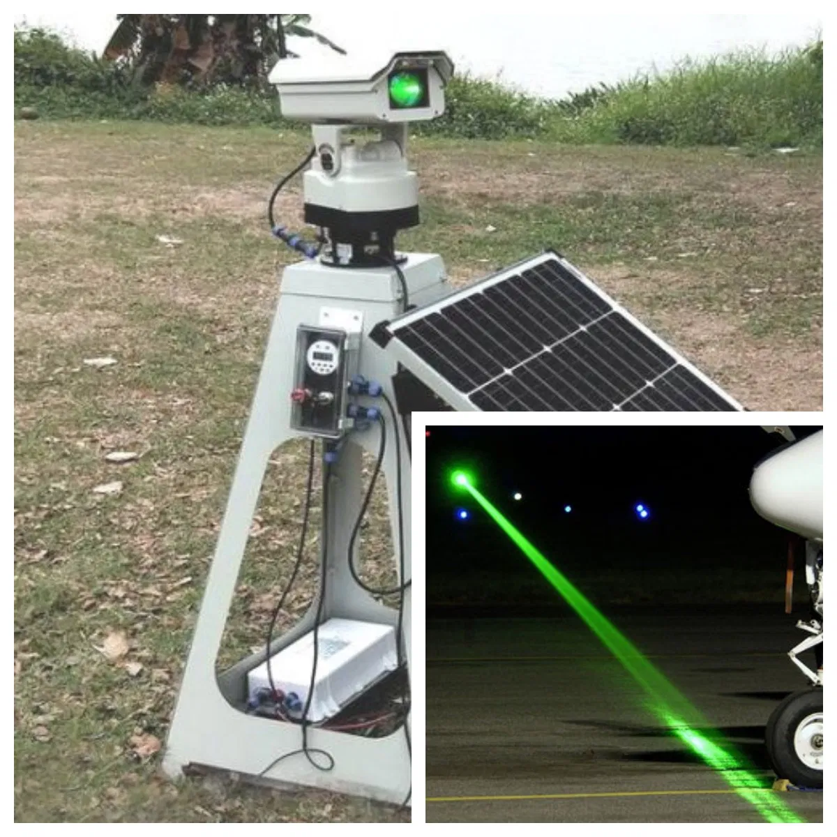 Outdoor IP65 Laser Bird Repeller Remote Control Lights with Googles for Power Station