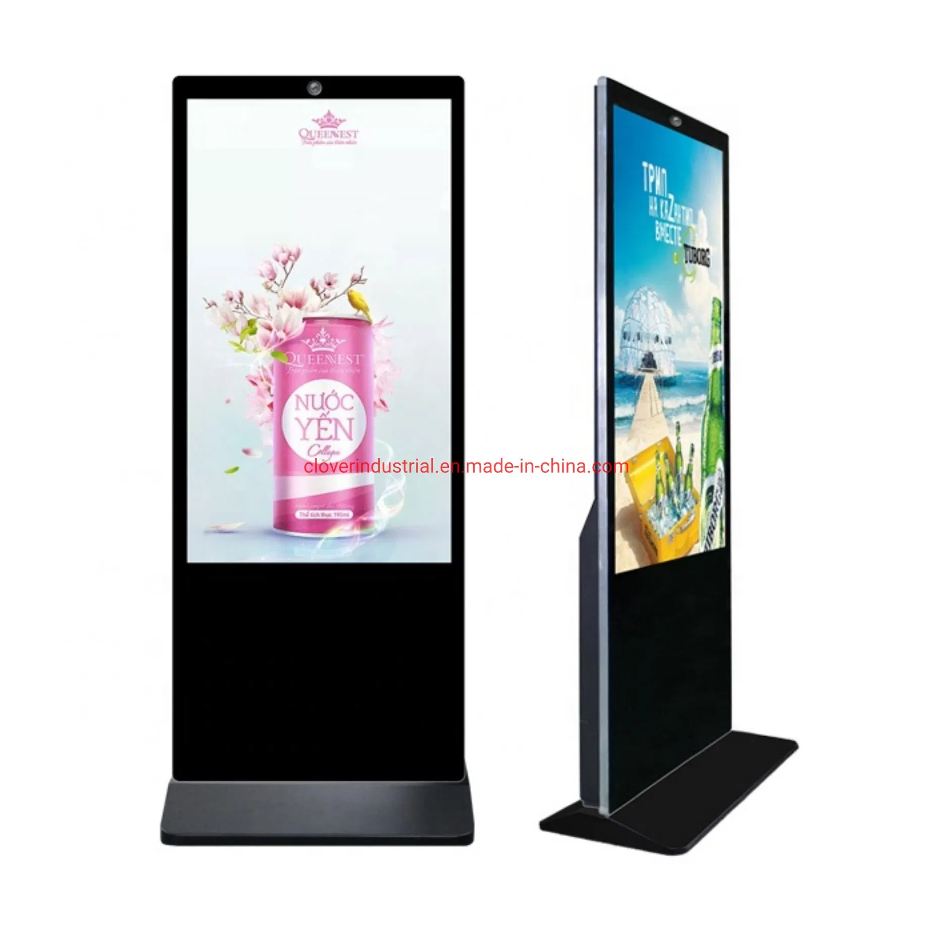 Floor Standing 43 Inch Android Video LCD Advertising Player Kiosk Totem Digital Touch Screen Signage Display