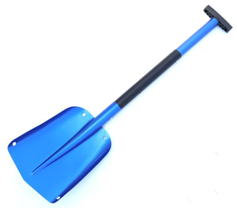 Blue Aluminum Alloy Shovel, Lightweight Foldable for Outdoor Work