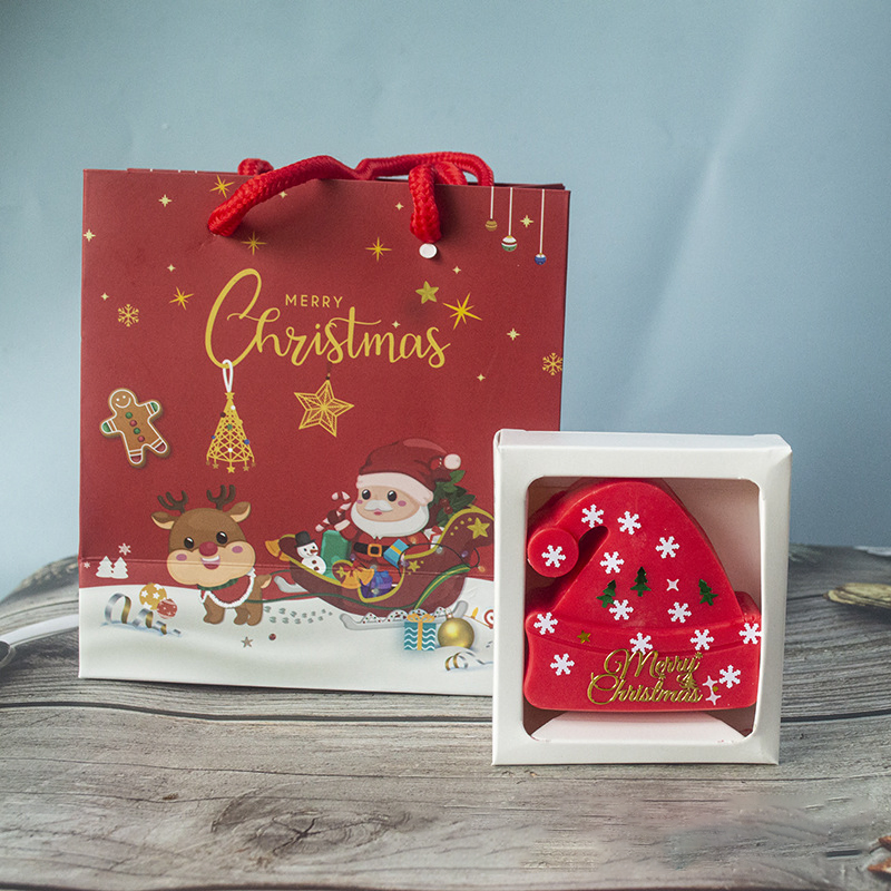 Exquisite Handmade Christmas Soap Gift Set with Elegant Designs