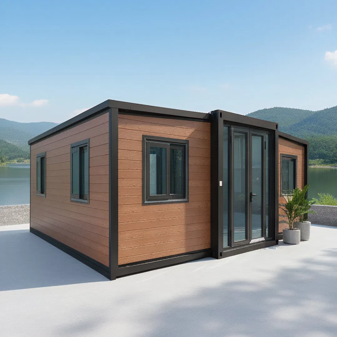Windproof Expandable Container House with Custom Cabinets for Temporary Housing
