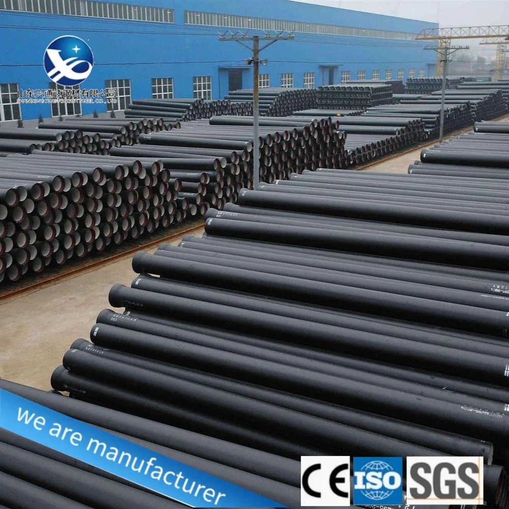 Top Chinese Factory Supply ISO2531 En598 DN80-DN2600 C40 C30 C25 K9 K8 K7 En545 Ductile Iron Pipe for Sewer Water Pipe