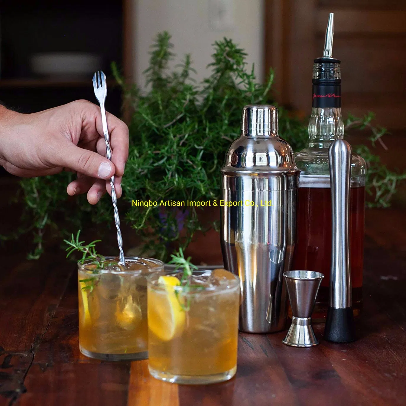 Factory Set Double Jigger Liquor Pourers Professional Cocktail Shaker