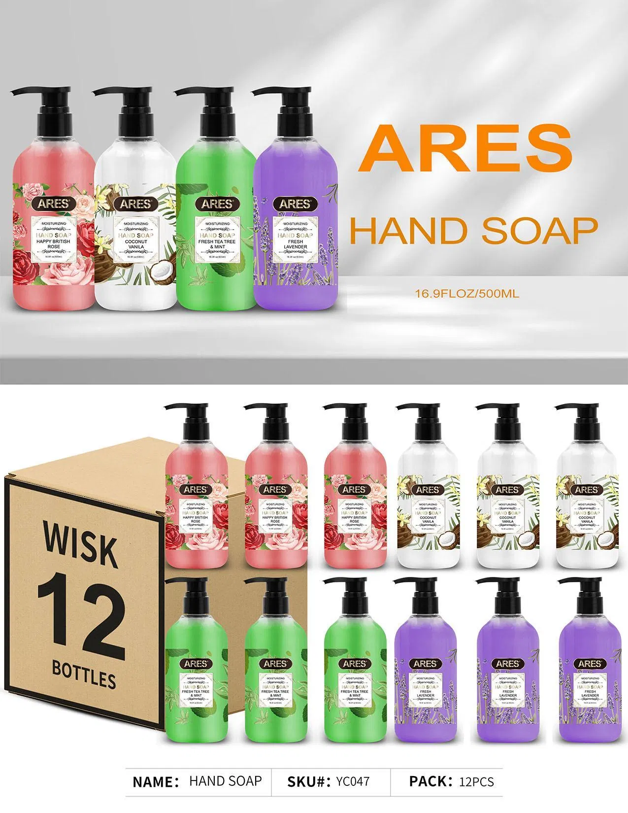 OEM Private Label 100/300/500/1000ml Foaming Hand Liquid Soap Hand Wash Hand Cleanser