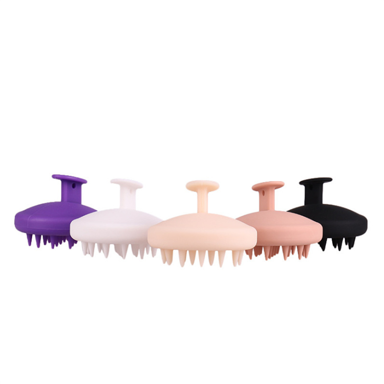 Customized Logo Silicone Scalp Massager Shampoo Scrubber Hair Bath Washing Brush