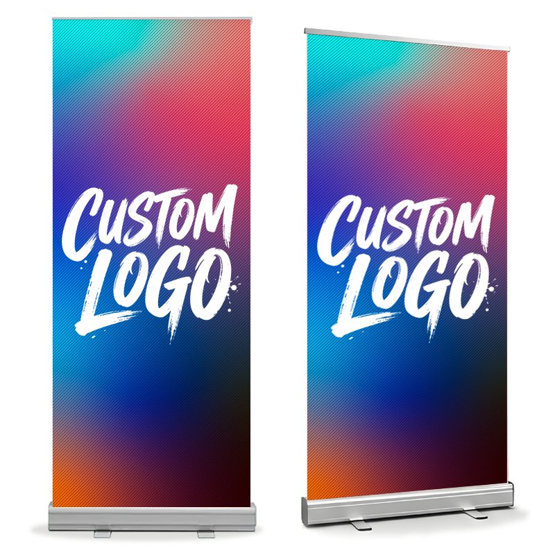 Retractable Banner Backdrop Roll up Marketing Banner Custom Backdrop Banner