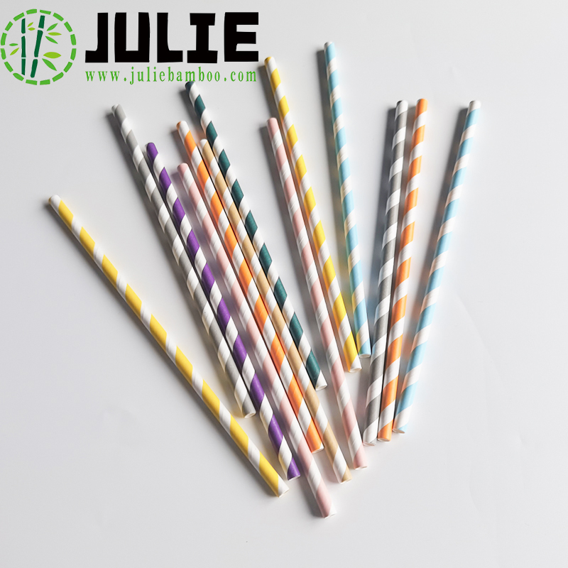 Food Grade Eco-Friendly Biodegradable Hygienic Kraft Paper Straws for Drinking