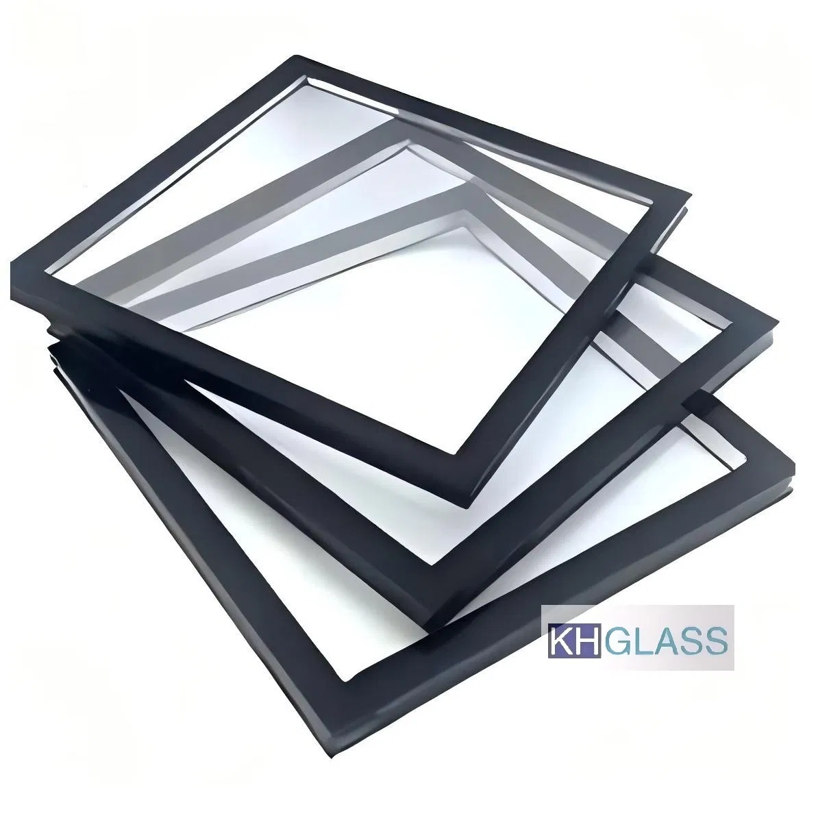 Insulated Glass with Curved Design 6 Air Levels 10mm Thickness