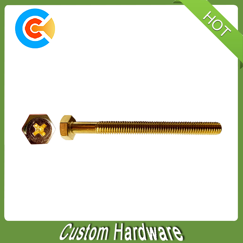 Hex Head Metal Screws Slotted Hex Head Machine Screw