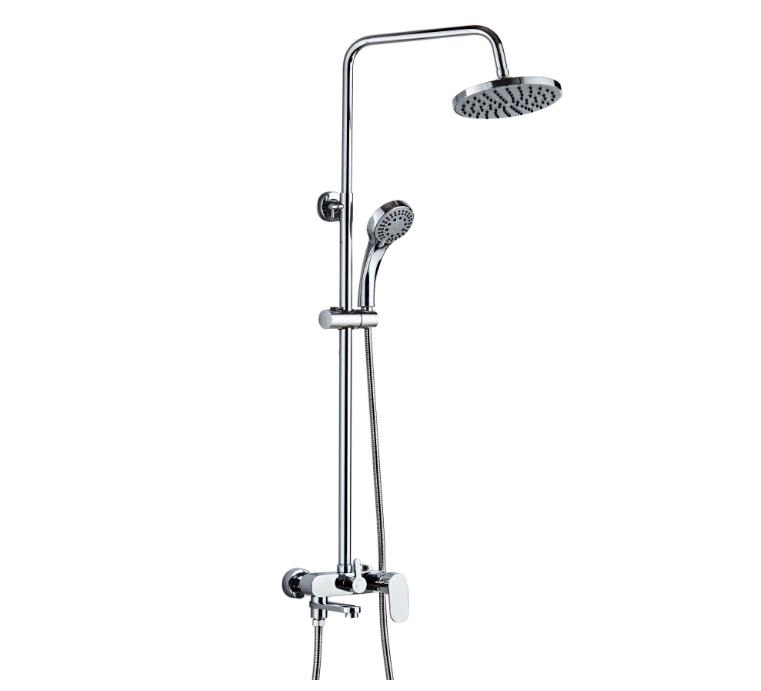 Hot Selling Chrome Sanitary Ware Multifunctional Brass Bathroom Tap Themed Minimalist Bathroom Set