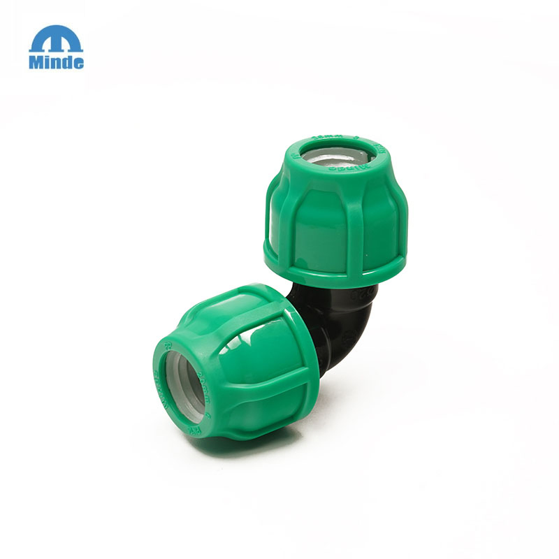 High-Pressure PP Compression Elbow Fittings for OEM Applications