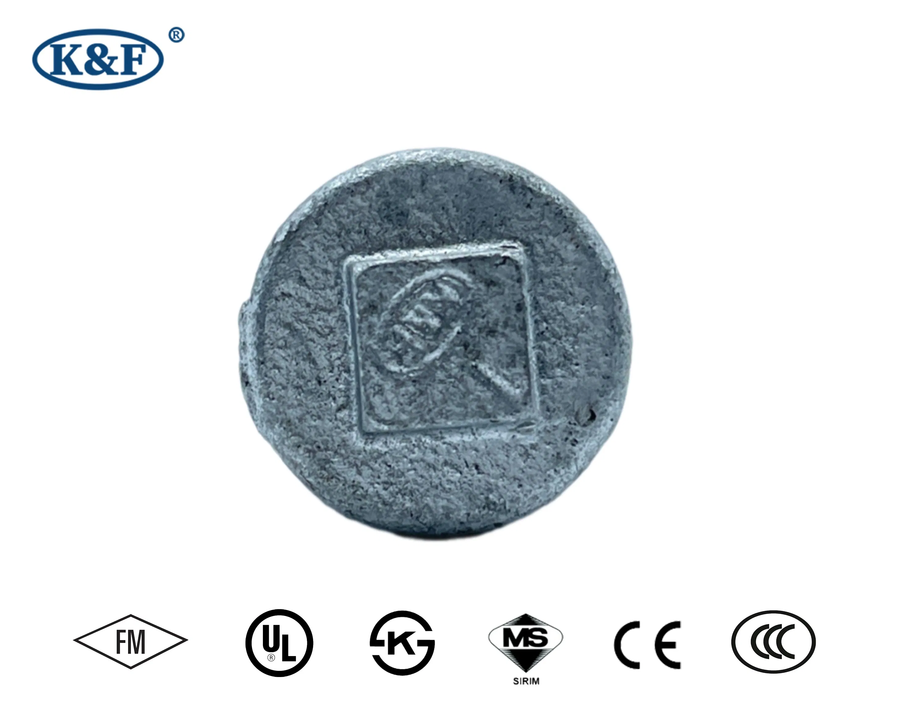 Kanaifu Galvanized Plain Plug Pipe Fitting, Factory Price, UL/FM Certificates