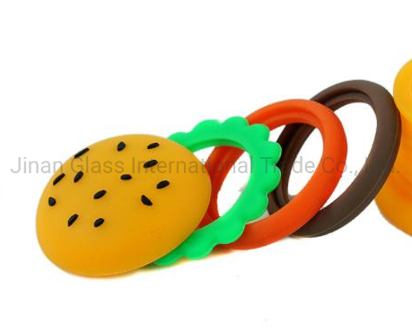 New Silicone Cigarette Paste Box with Good Sealing, Waterproof and Moisture-Proof 5ml Creative Hamburger Box Herb Storage Box Smoking Set