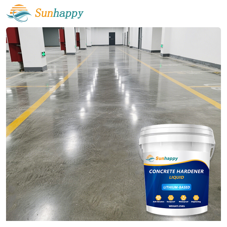 Low-Dust Lithium-Based Liquid Cement Densifier Sealer Curing Agent for Factory Workshop Warehouse Concrete Floor Hardener