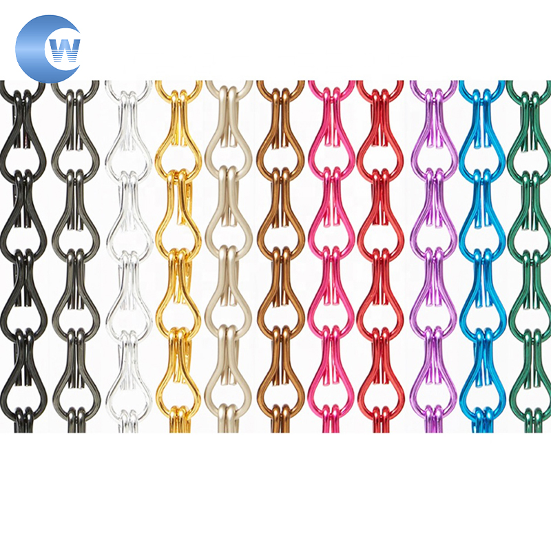Aluminum Chain Curtain Wire Mesh Divider Curtain Metal Chain Curtain