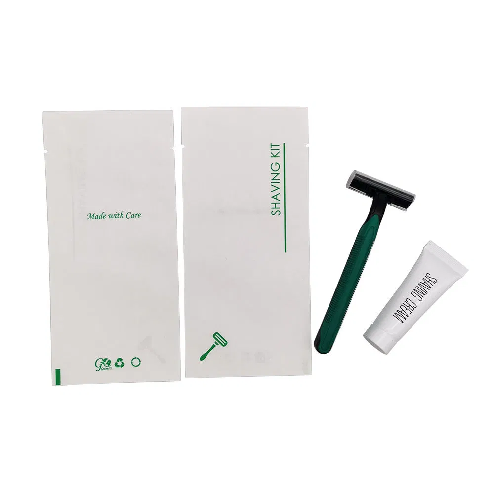 OEM Cheap Bulk Packing Plastic Straw Hotel Shaving Razor Disposable SPA Double Blades Shaver