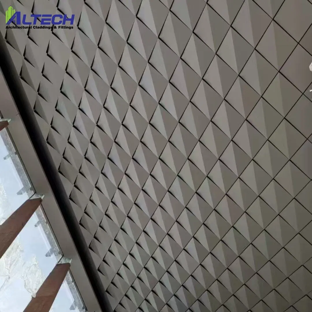 Modern Design External Decorative Materials in Various Shapes Solid Aluminum Panel