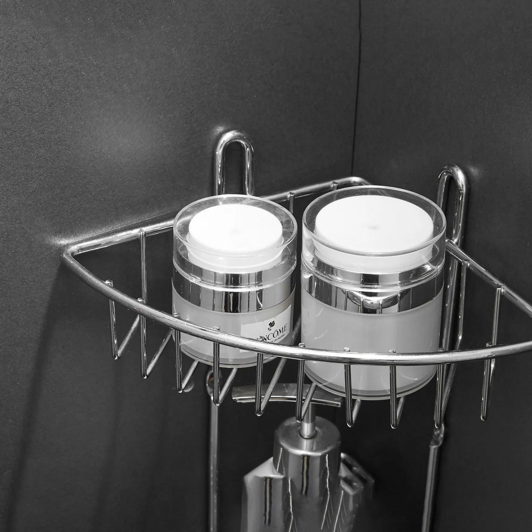 Qishi Premium SS304 Stainless Steel Triangular Storage Basket Organizer Shelf