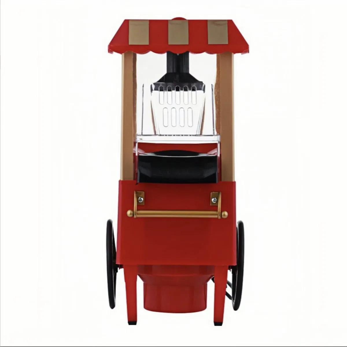 Red Carriage Popcorn Machine 600W Efficient Fast Heating