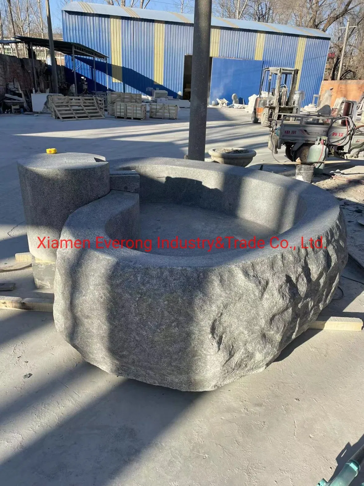 Natural Classical Stone Granite Marble Hot Tub Heart Bathtub for Sale