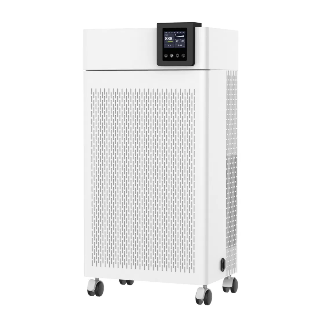 Cadr1000, Smart High-Efficiency Disinfection Plasma Air Purifier, Hotel Air Cleaner with Wheels&HEPA Filter, China Factory, OEM ODM, Kj-501t2