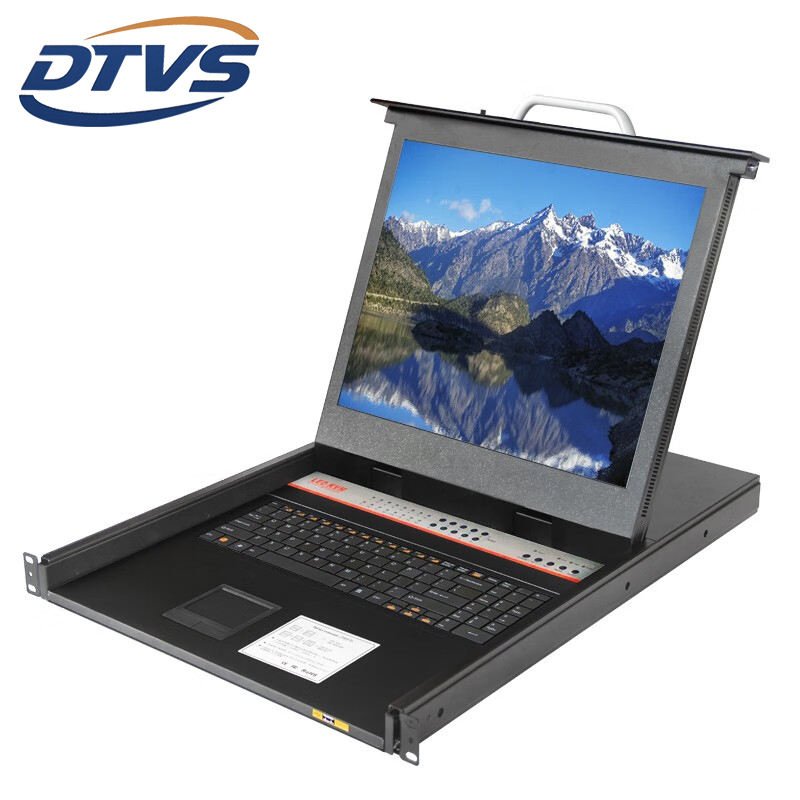 China Manufacturer 16-Port RJ45 Kvm Console 19" 1u Rackmount Cat5