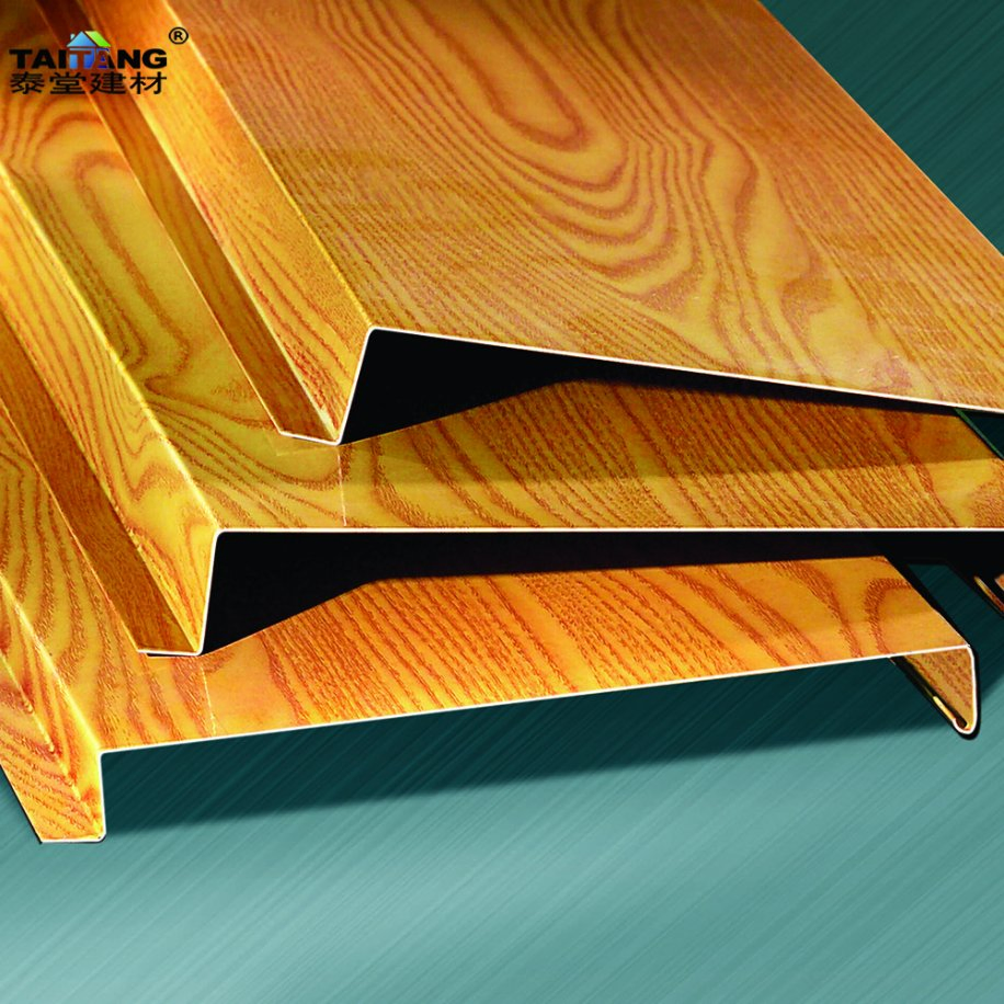 Metal Baffle Ceiling Clip-in Decorative Suspended Ceiling Tiles 1200 X 600