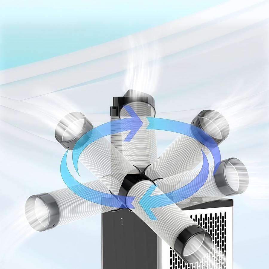 China Factory Dtf-35D 460m3/H Airflow Industrial Portable Air Cooler for Warehouse