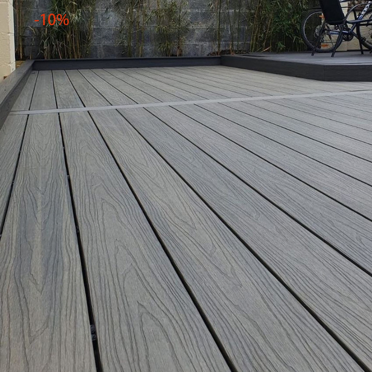 Двухцветная композитная доска WPC для террас 2025