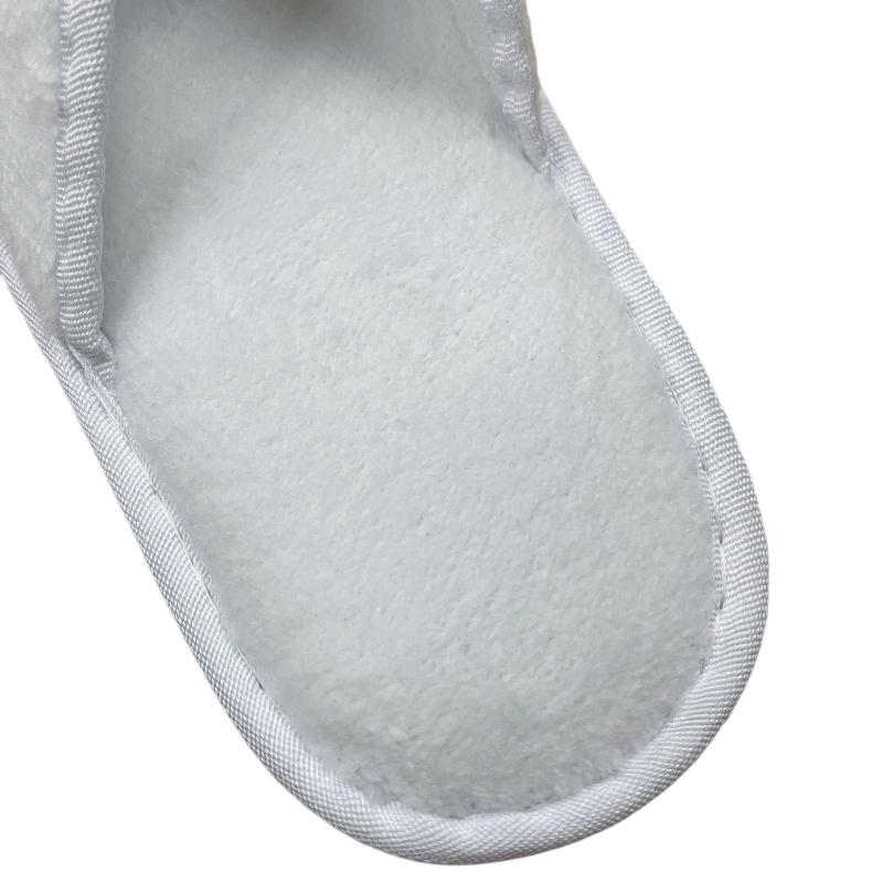 Wholesale Soft Coral Fleece Hotel Slippers with Non-Slip EVA Sole, Custom Embroidery, Durable Footwear for SPA and Resort