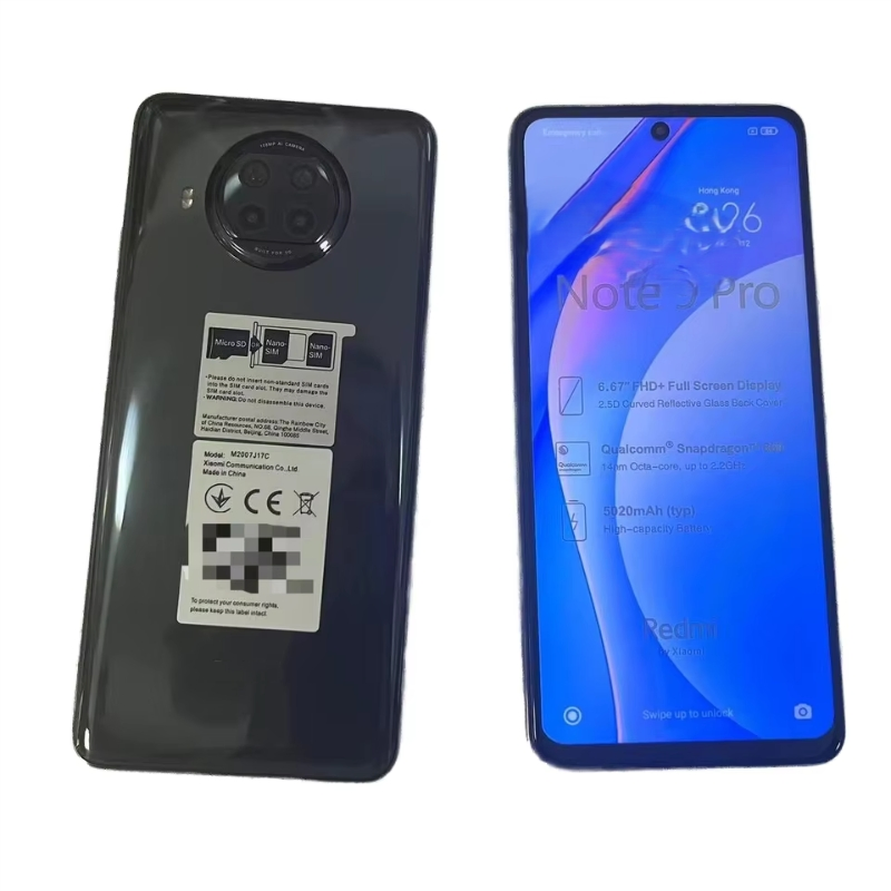 Hot Sale Used Phones Global Version Original Mobile Phone for Note 9 PRO 5g Mobile Phone Second-Hand Phone Smart Phone
