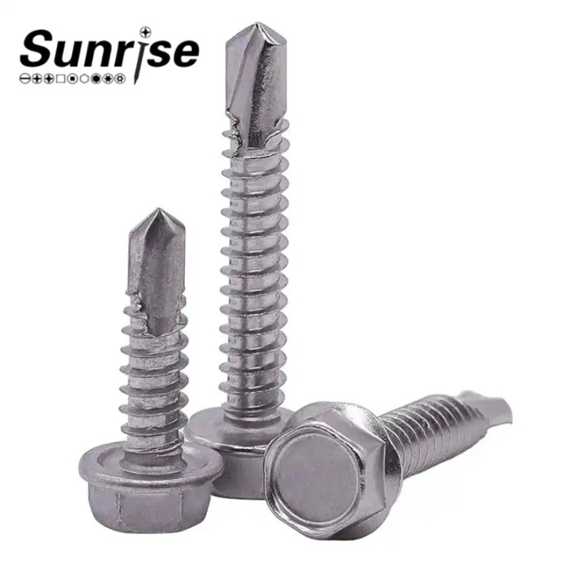 Hex Washer Head Self Drilling Screws Metal Tek Screws