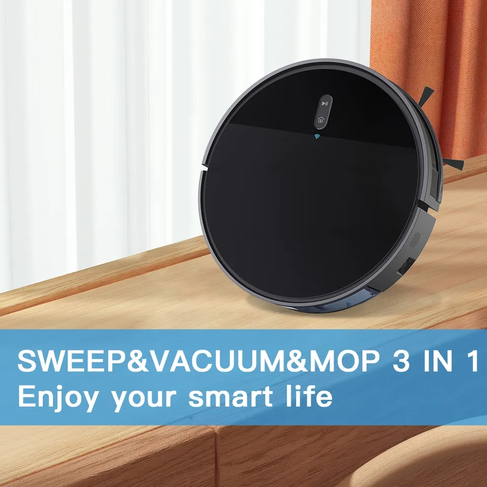 WiFi Mobile Phones Control with Self Emptying Collector Smart Cleaner Robot Vacuums