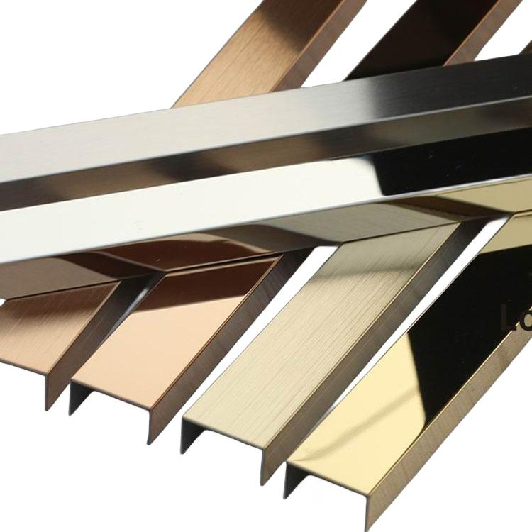 Stainless Steel Mirror Angle Trim Decorative Panel