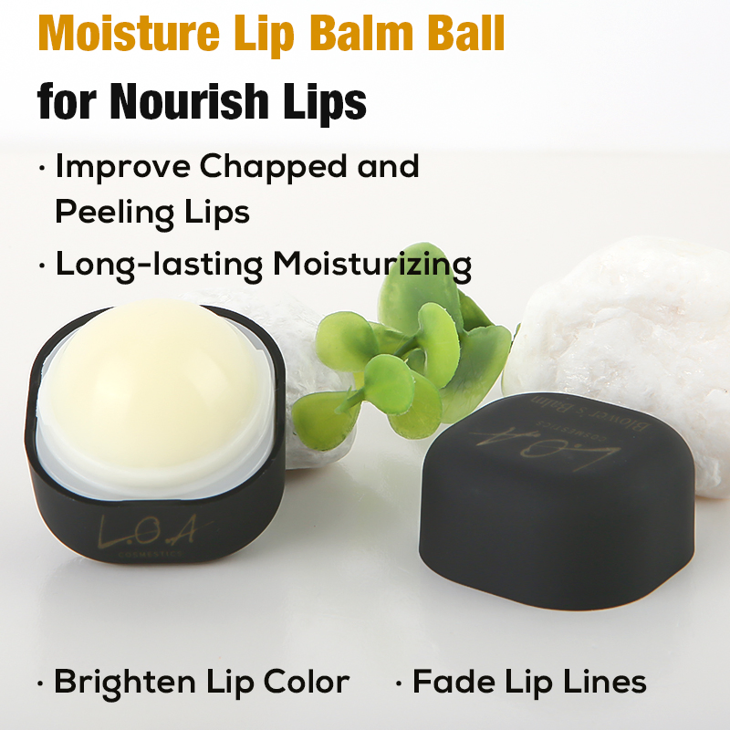 Moisturizing Fragrance Free Lip Balm Round Ball Natural Plumping Chapstick