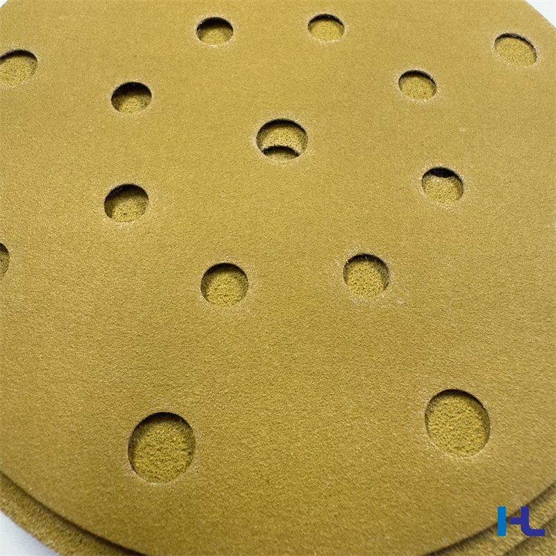 150mm Gold Yellow Abrasive Sand Sanding Disc Abrasive Paper Like 3m 236u
