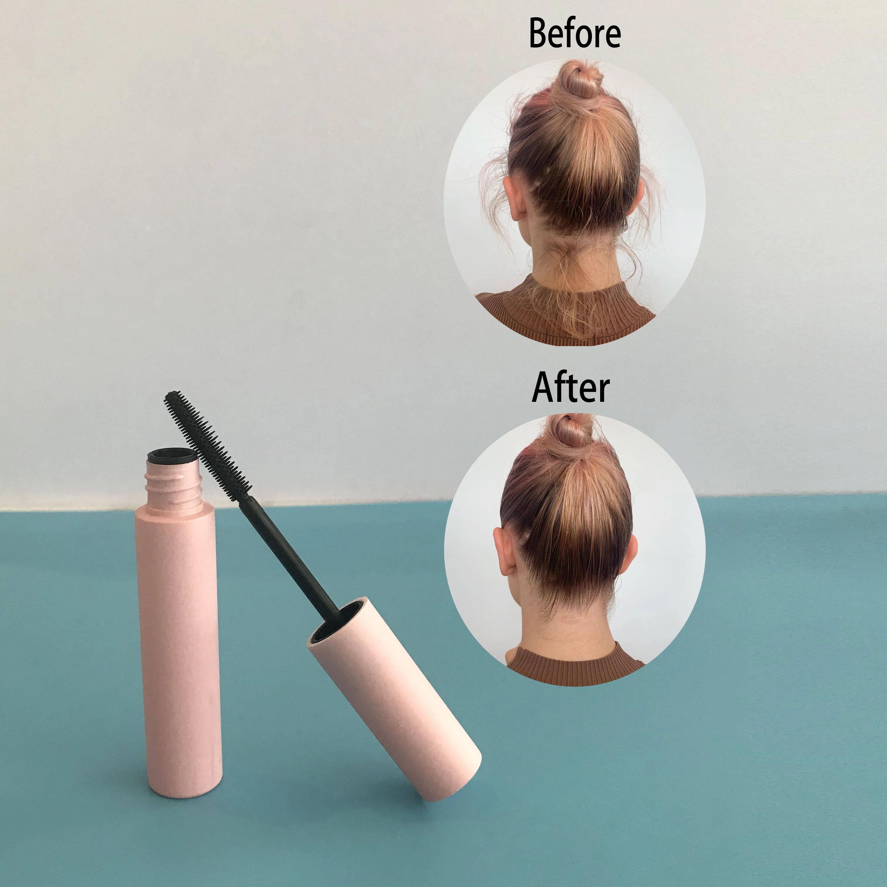 Pink Tube Hair Finishing Gel Anti Frizz Broken Hair Styling Wand Stick Wth Custom Logo